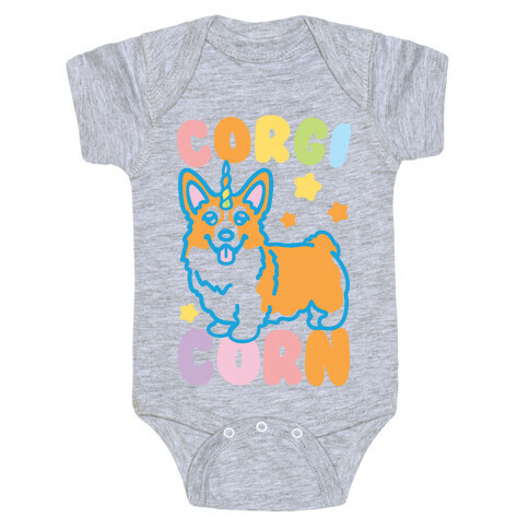 CorgiCorn Unciorn Corgi Baby One-Piece