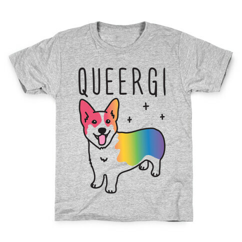 Queergi LGBTQ Corgi Kids T-Shirt