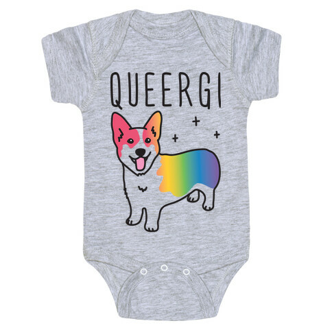 Queergi LGBTQ Corgi Baby One-Piece