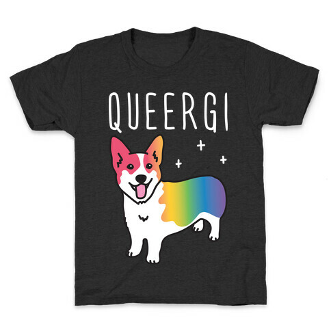 Queergi LGBTQ Corgi Kids T-Shirt