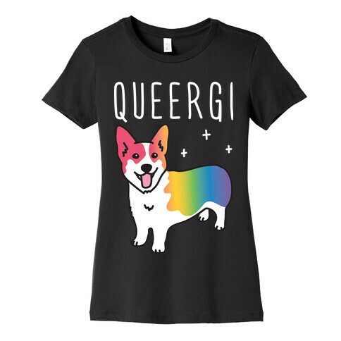 Queergi LGBTQ Corgi Womens T-Shirt