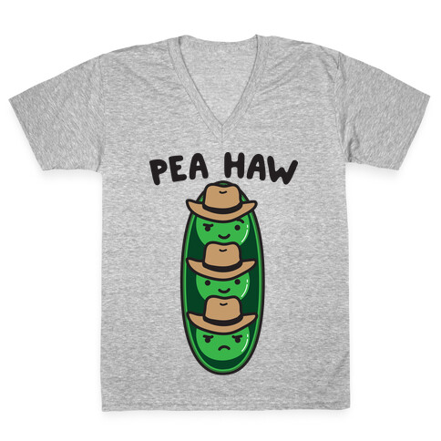 Pea Haw Country Peas V-Neck Tee Shirt