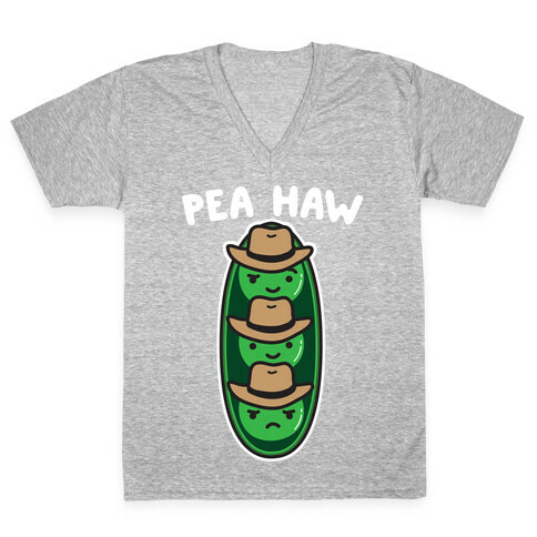 Pea Haw Country Peas V-Neck Tee Shirt
