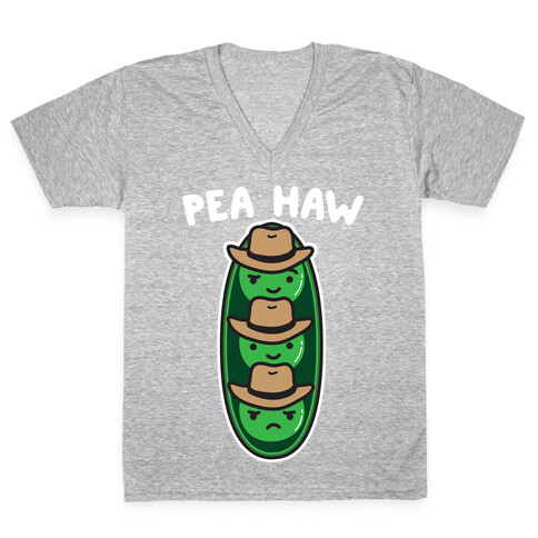 Pea Haw Country Peas V-Neck Tee Shirt