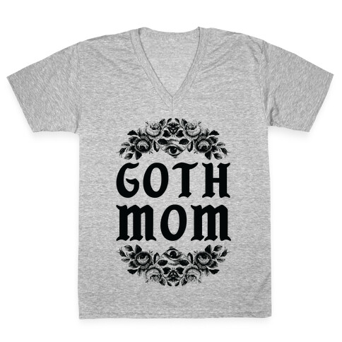 Goth Mom V-Neck Tee Shirt