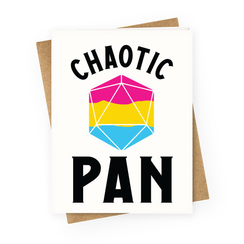 Chaotic Pan Greeting Card