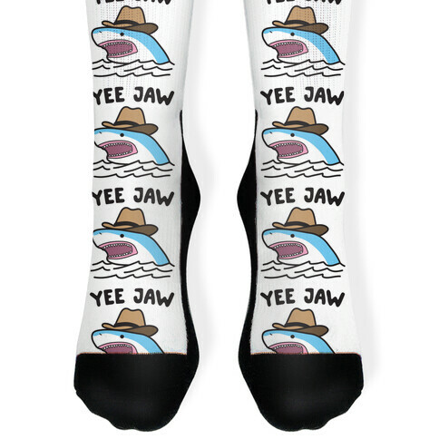 Yee Jaw Cowboy Shark Sock