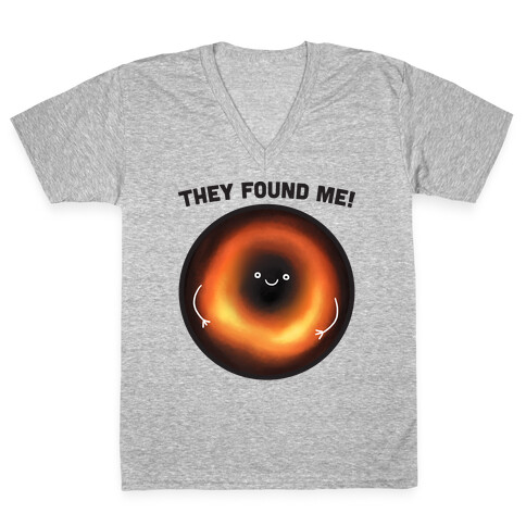 They Found Me Black Hole V-Neck Tee Shirt