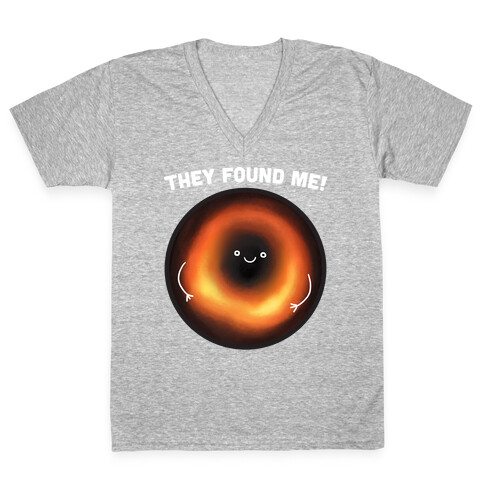 They Found Me Black Hole V-Neck Tee Shirt