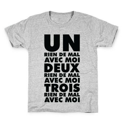 One Nothing Wrong With Me but in French Kids T-Shirt