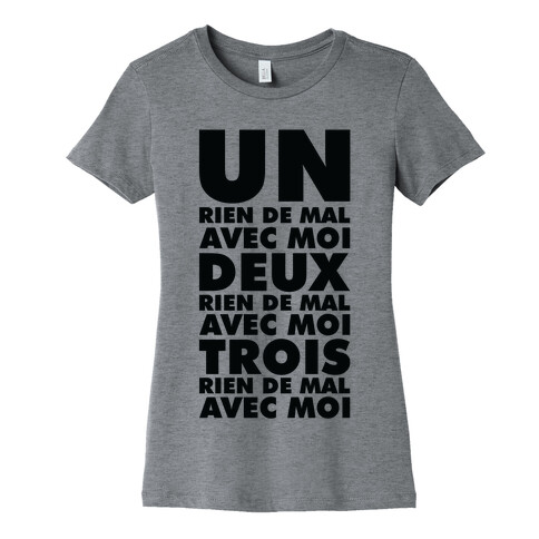 One Nothing Wrong With Me but in French Womens T-Shirt