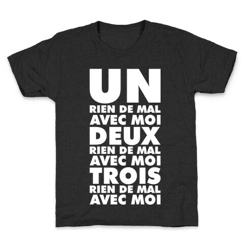 One Nothing Wrong With Me but in French Kids T-Shirt