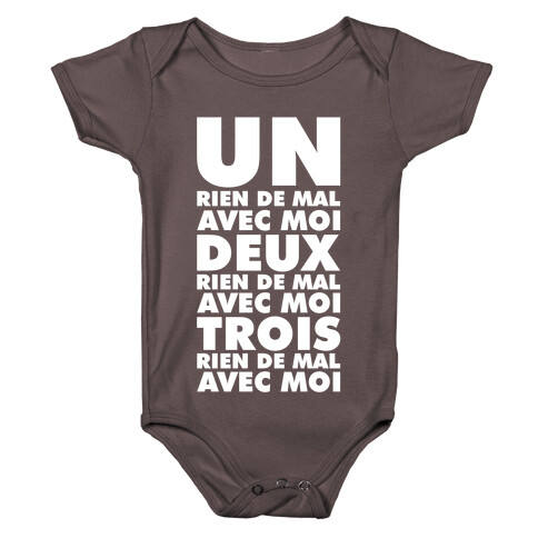 One Nothing Wrong With Me but in French Baby One-Piece