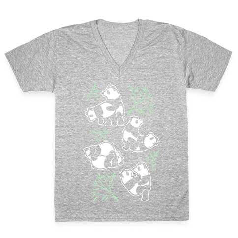 Pandas in Various Sexual Positions V-Neck Tee Shirt