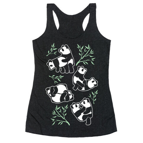 Pandas in Various Sexual Positions Racerback Tank Top