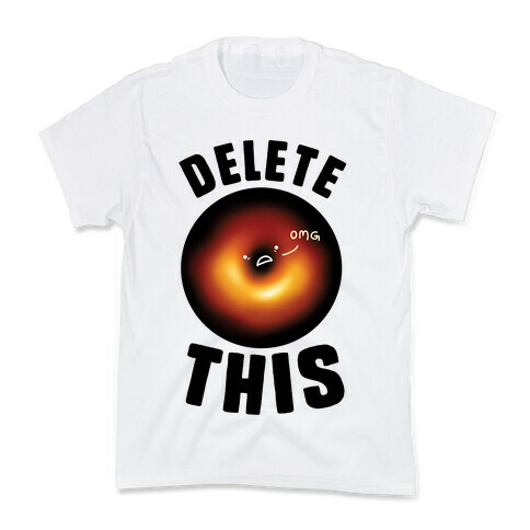 Black Hole Delete This Kids T-Shirt