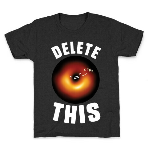 Black Hole Delete This Kids T-Shirt