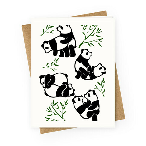 Pandas in Various Sexual Positions Greeting Card