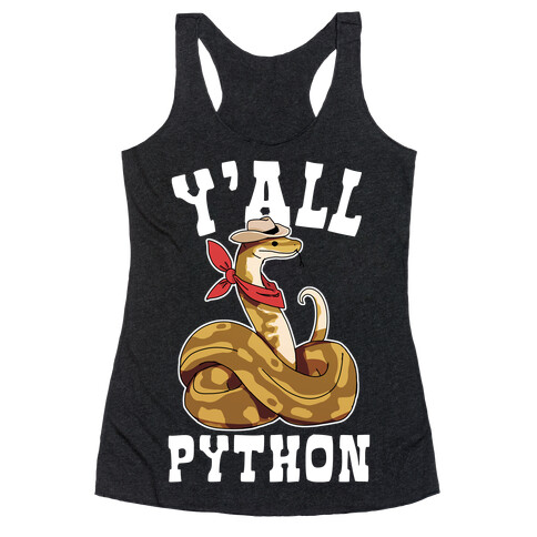 Y'all Python Racerback Tank Top