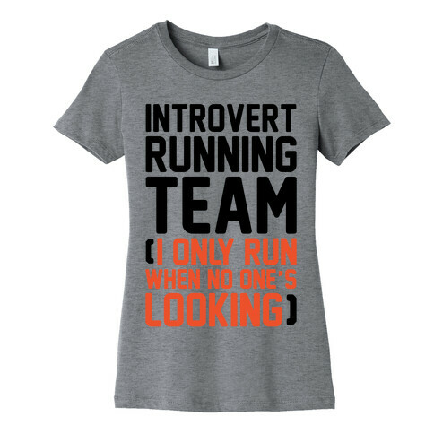 Introvert Running Team Womens T-Shirt