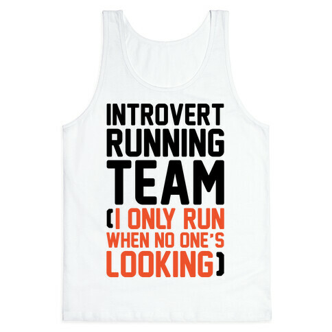 Introvert Running Team Tank Top