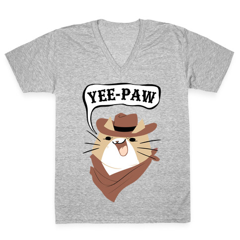 YEE-PAW! V-Neck Tee Shirt