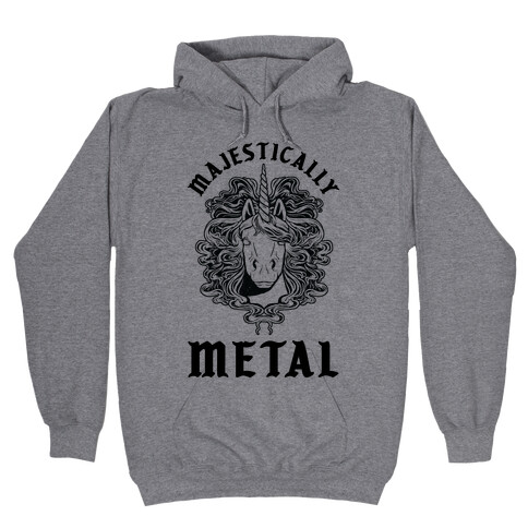 Majestically Metal Unicorn Hooded Sweatshirt