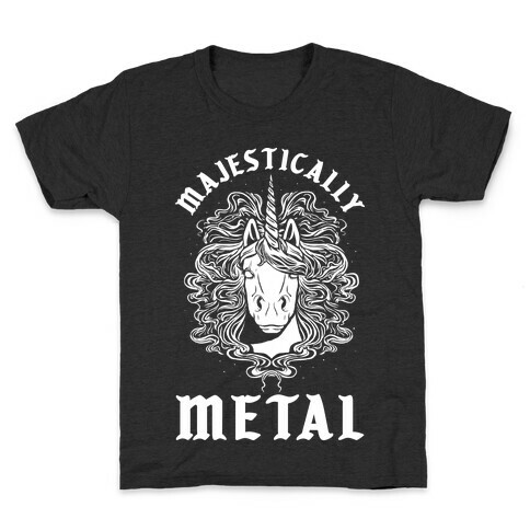Majestically Metal Unicorn Kids T-Shirt