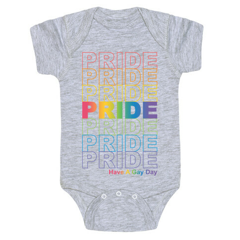 Pride Thank You Bag Parody Baby One-Piece