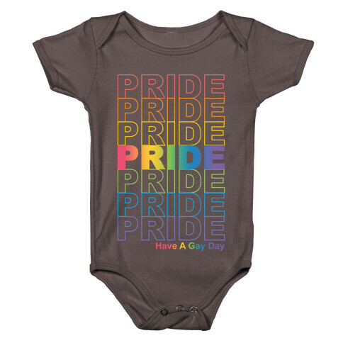 Pride Thank You Bag Parody Baby One-Piece