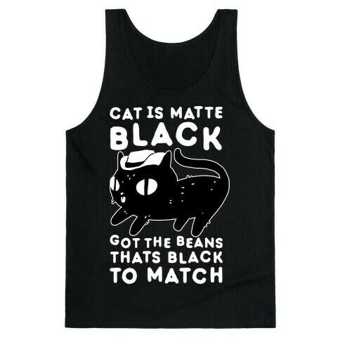 Cat is Matte Black Tank Top