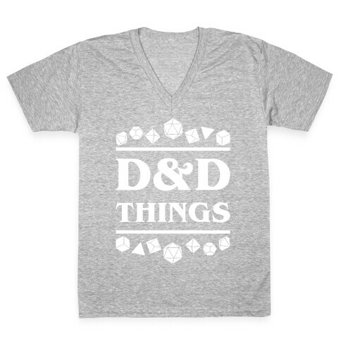 D&D Things V-Neck Tee Shirt