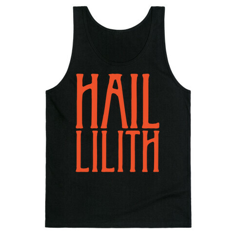 Hail Lilith White Parody Print Tank Top