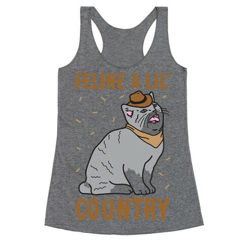 Feline A Lil' Country Racerback Tank Top