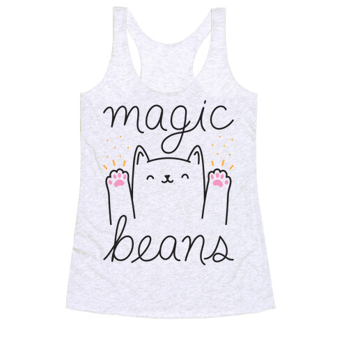 Magic Beans Cat Racerback Tank Top