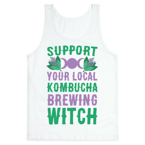 Support Your Local Kombucha-Brewing Witch Tank Top