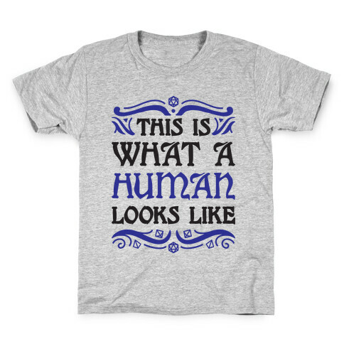 This Is What A Human Looks Like Kids T-Shirt