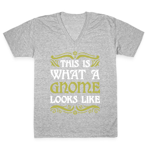 This Is What A Gnome Looks Like V-Neck Tee Shirt