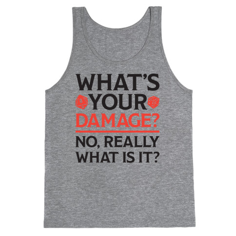 What's Your Damage D&D Tank Top