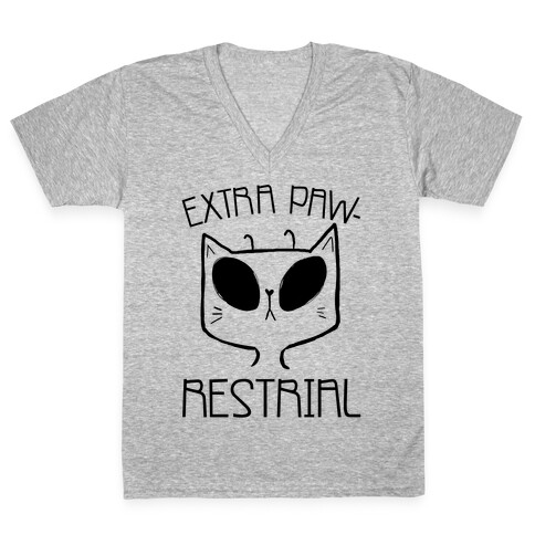 Extra Pawrestrial V-Neck Tee Shirt