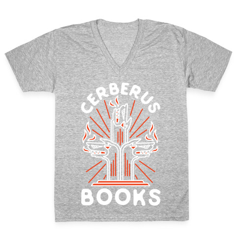 Cerberus Books V-Neck Tee Shirt