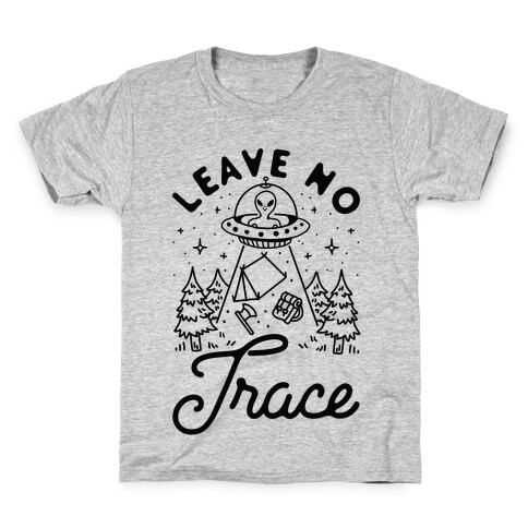 Leave No Trace Camping UFO Kids T-Shirt