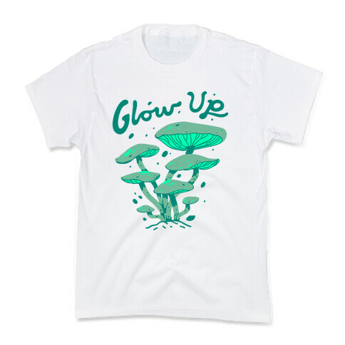 Glow up Bioluminescent Mushrooms Kids T-Shirt