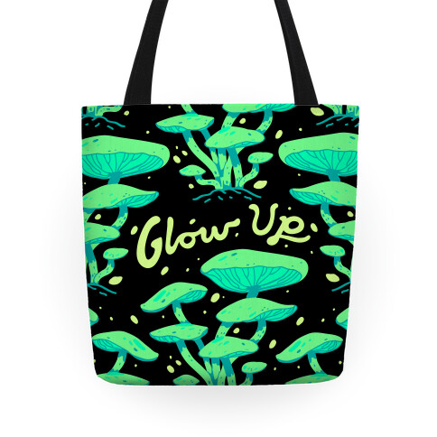 Glow up Bioluminescent Mushrooms Tote