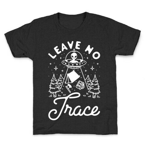 Leave No Trace Camping UFO Kids T-Shirt