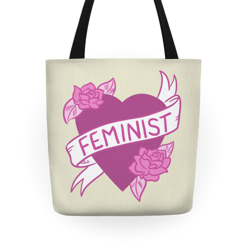 Feminist Heart Tote