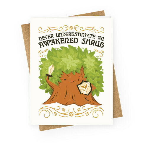 Awakened Shrub Greeting Card