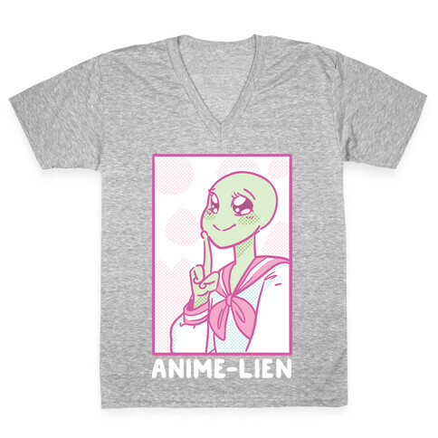 Anime-lien V-Neck Tee Shirt