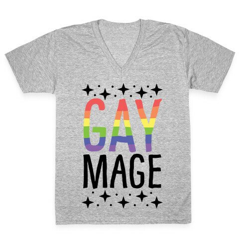 Gay Mage V-Neck Tee Shirt