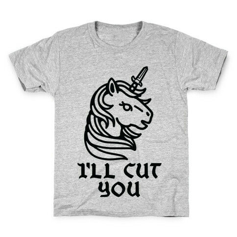 I'll Cut You Switchblade Unicorn Kids T-Shirt